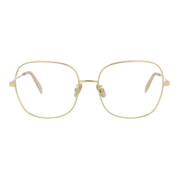 Celine Womens Square/Rectangle Gold Gold Transparent Fashion Designer Eyewear - Picture 2 of 4